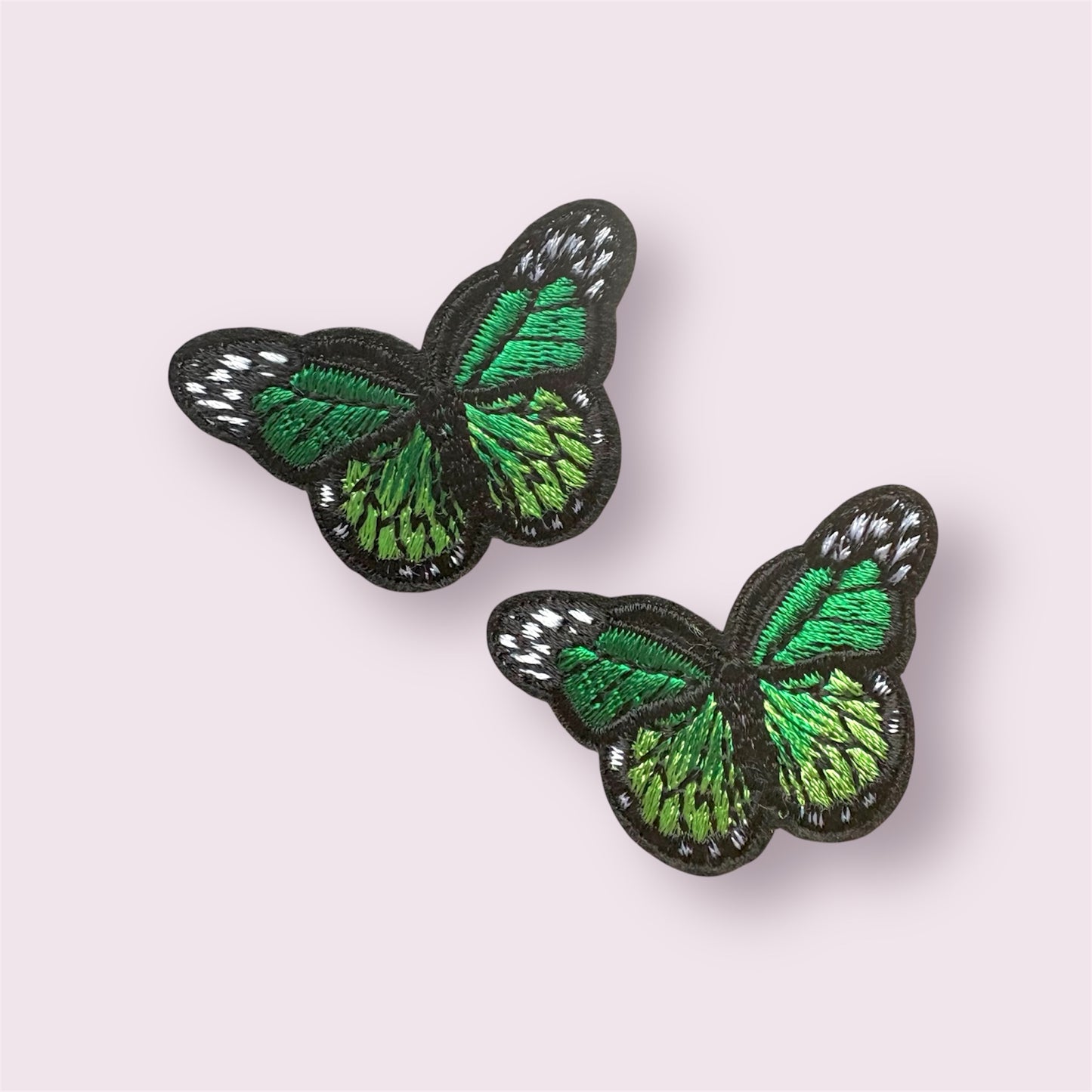 Green mini butterfly patches