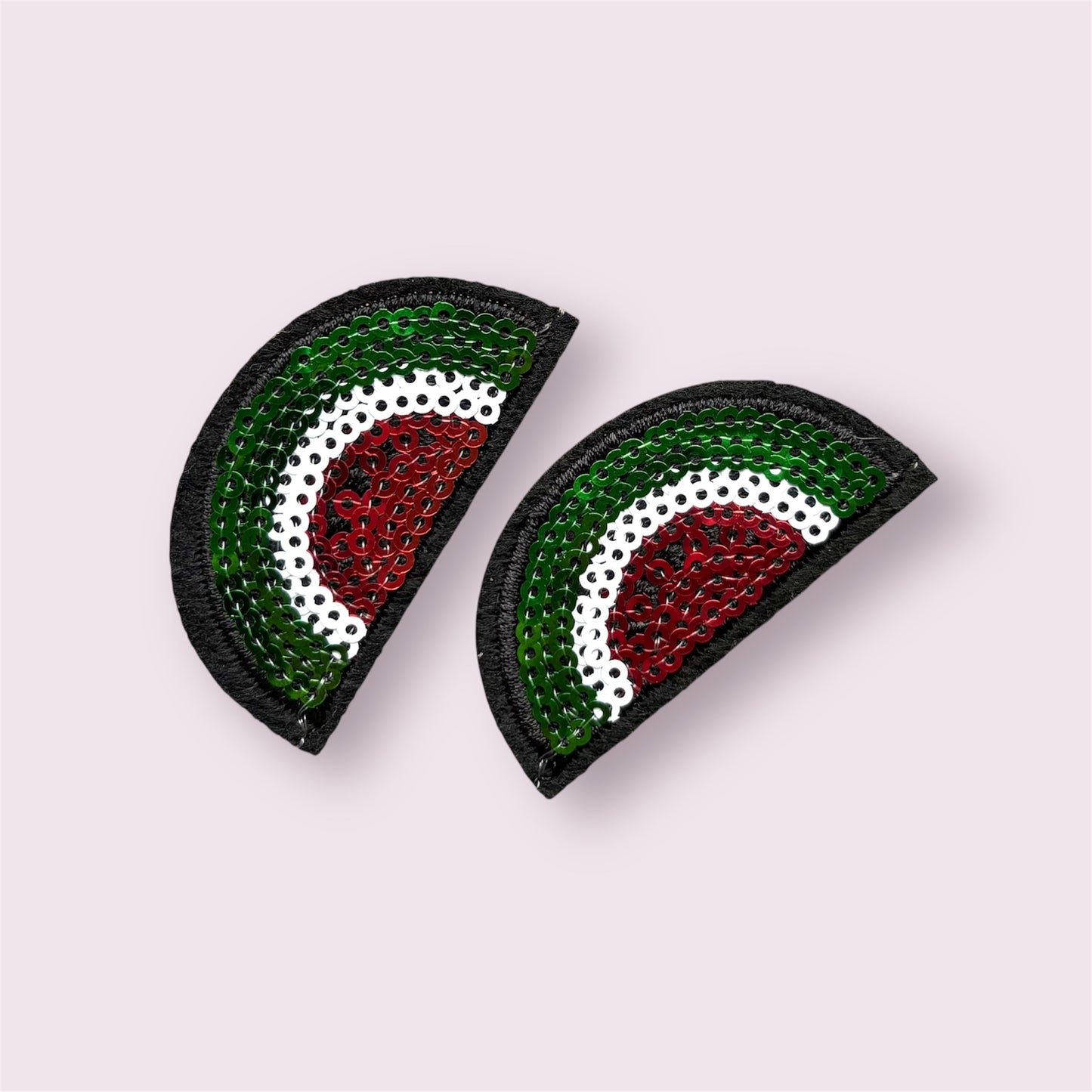 Watermelon sequin iron on patch,