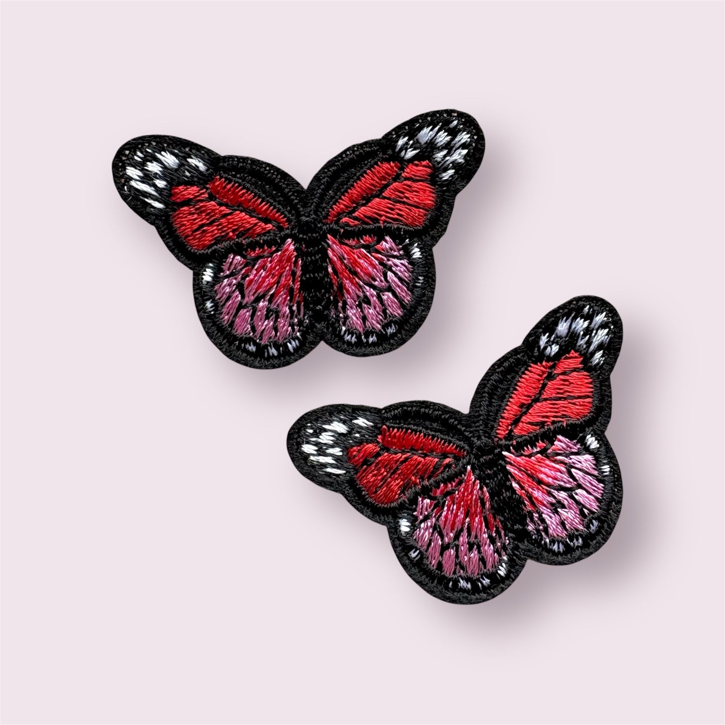 Red mini butterfly patches