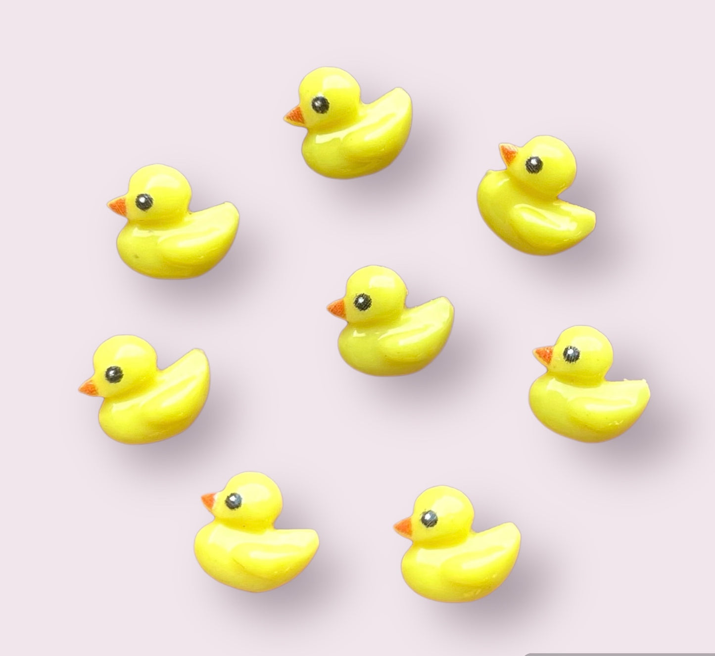 Mini duck cabochons, 8mm