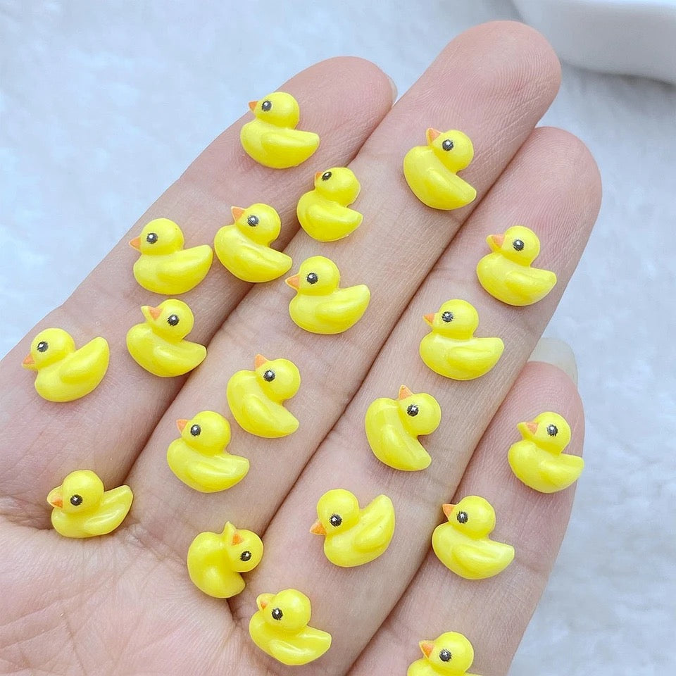 Mini duck cabochons, 8mm
