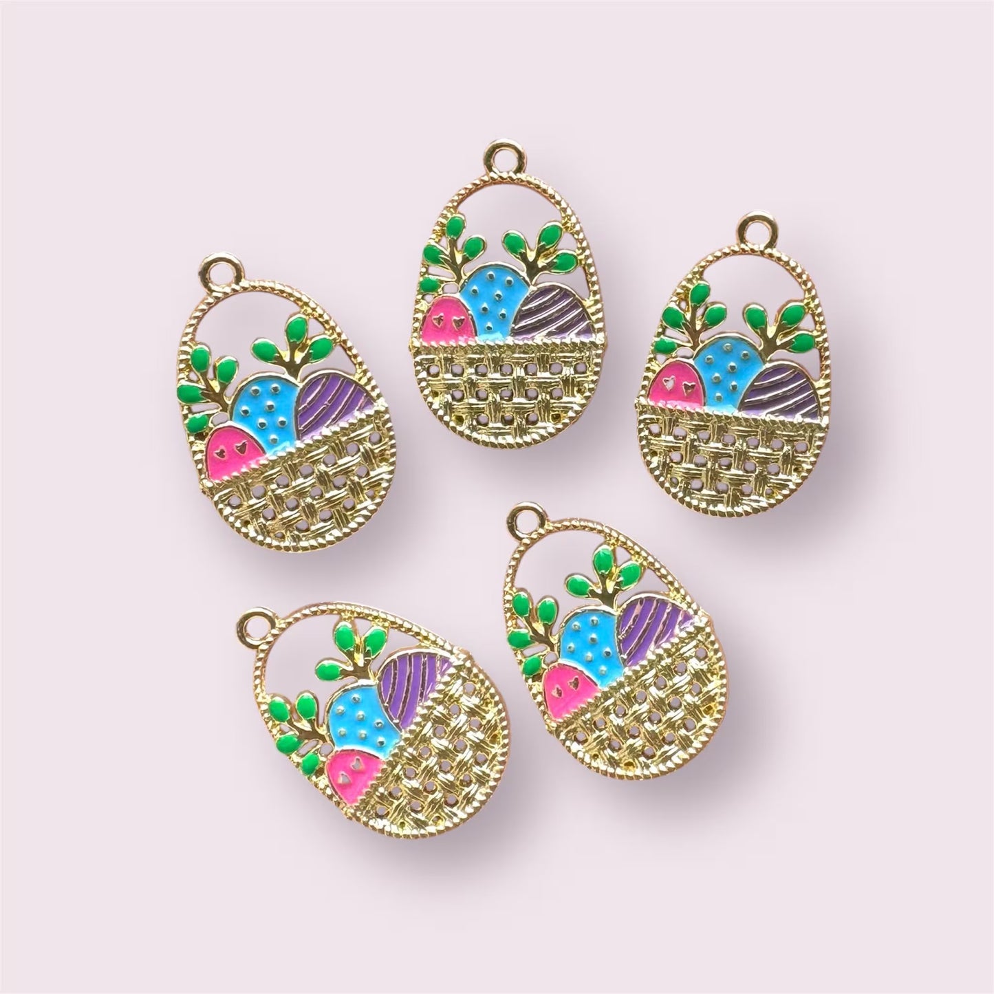 Easter basket charms, 25mm