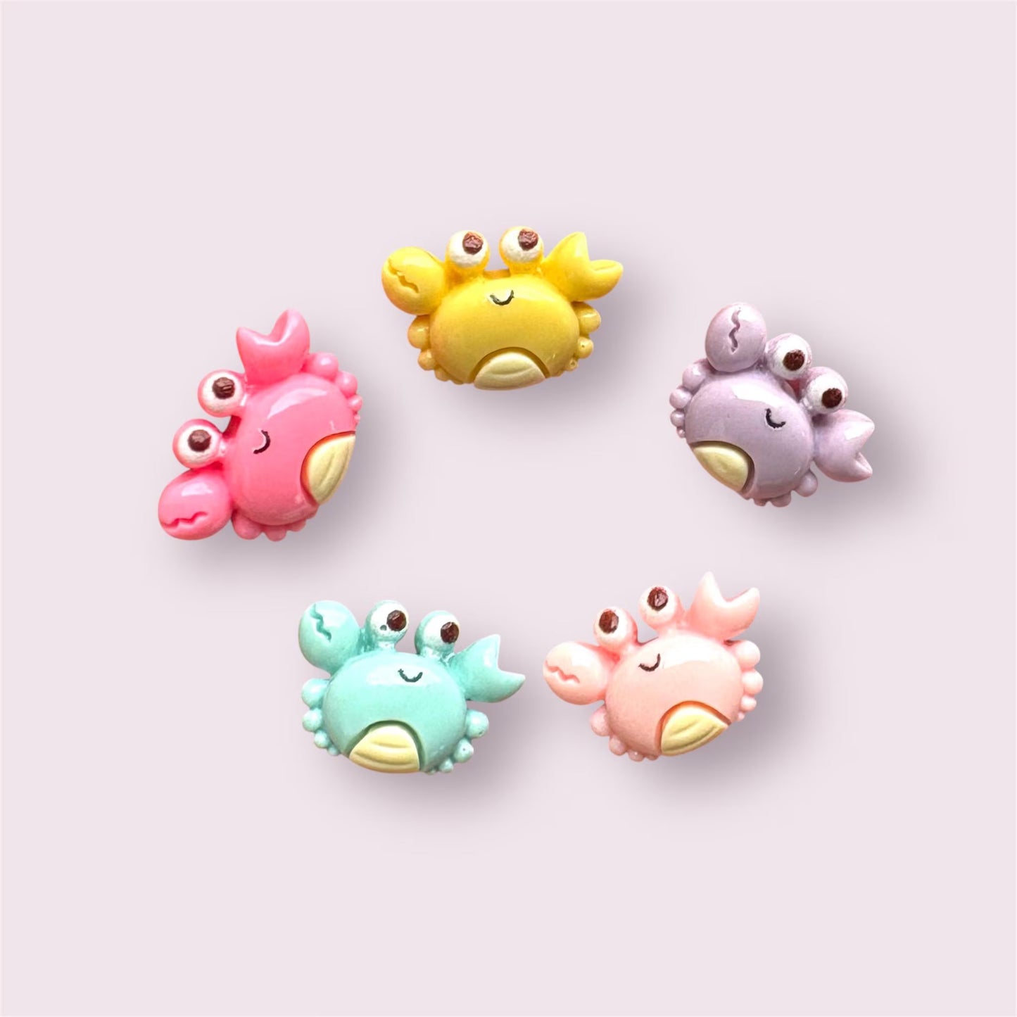 Crab cabochons, 17mm