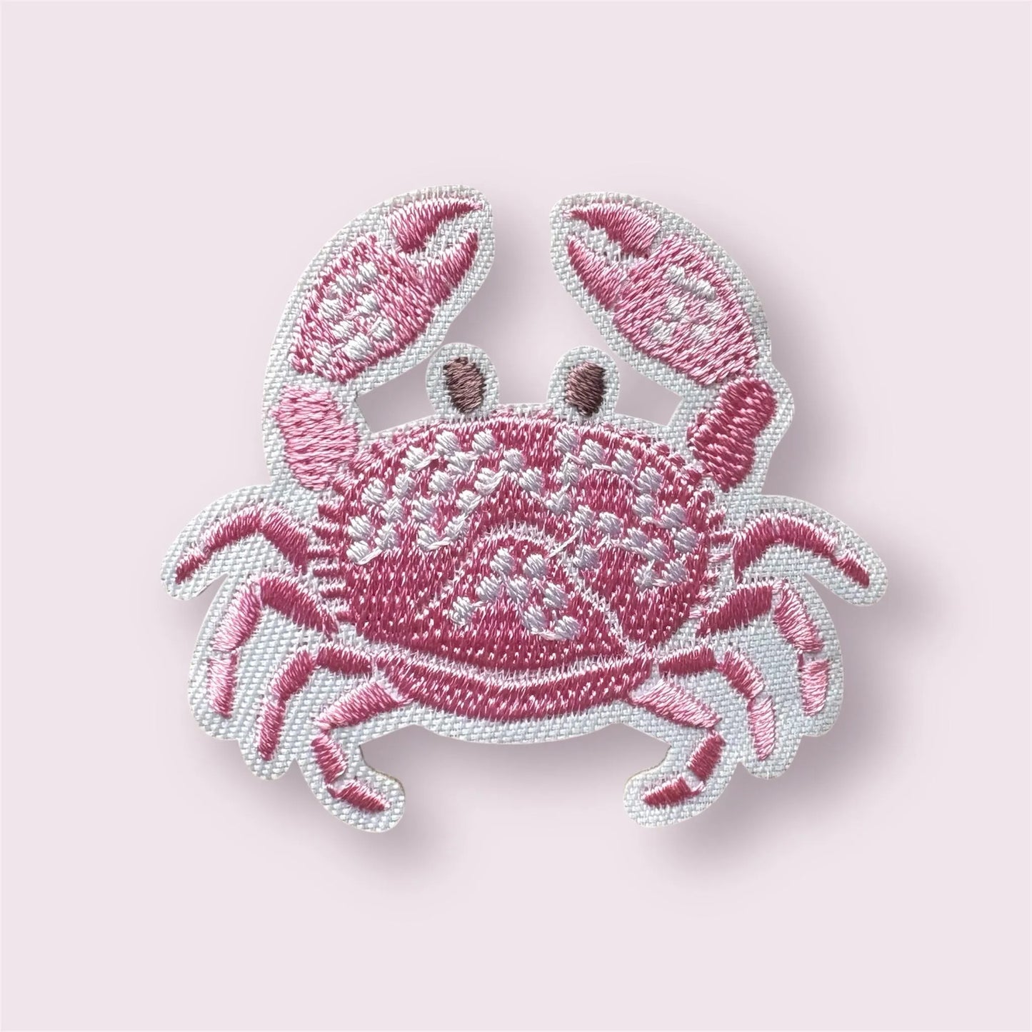 crab embroidered patch, 6cm