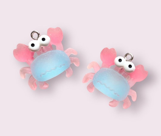 crab pendants, 26mm