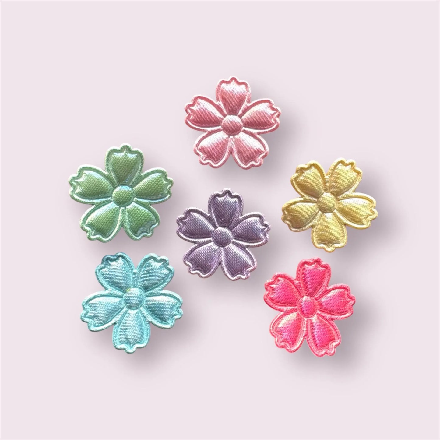 Fabric flower embellishments, 23mm