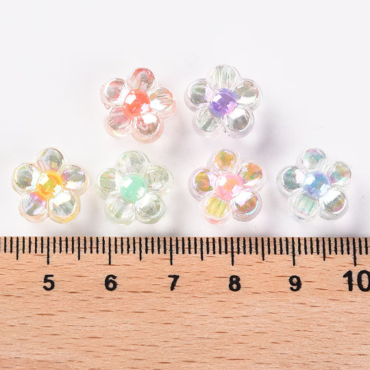 Flower beads, 12mm