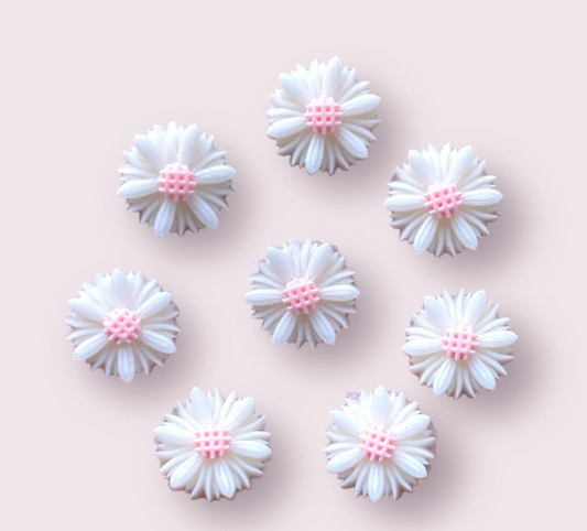 Ivory flower cabochons