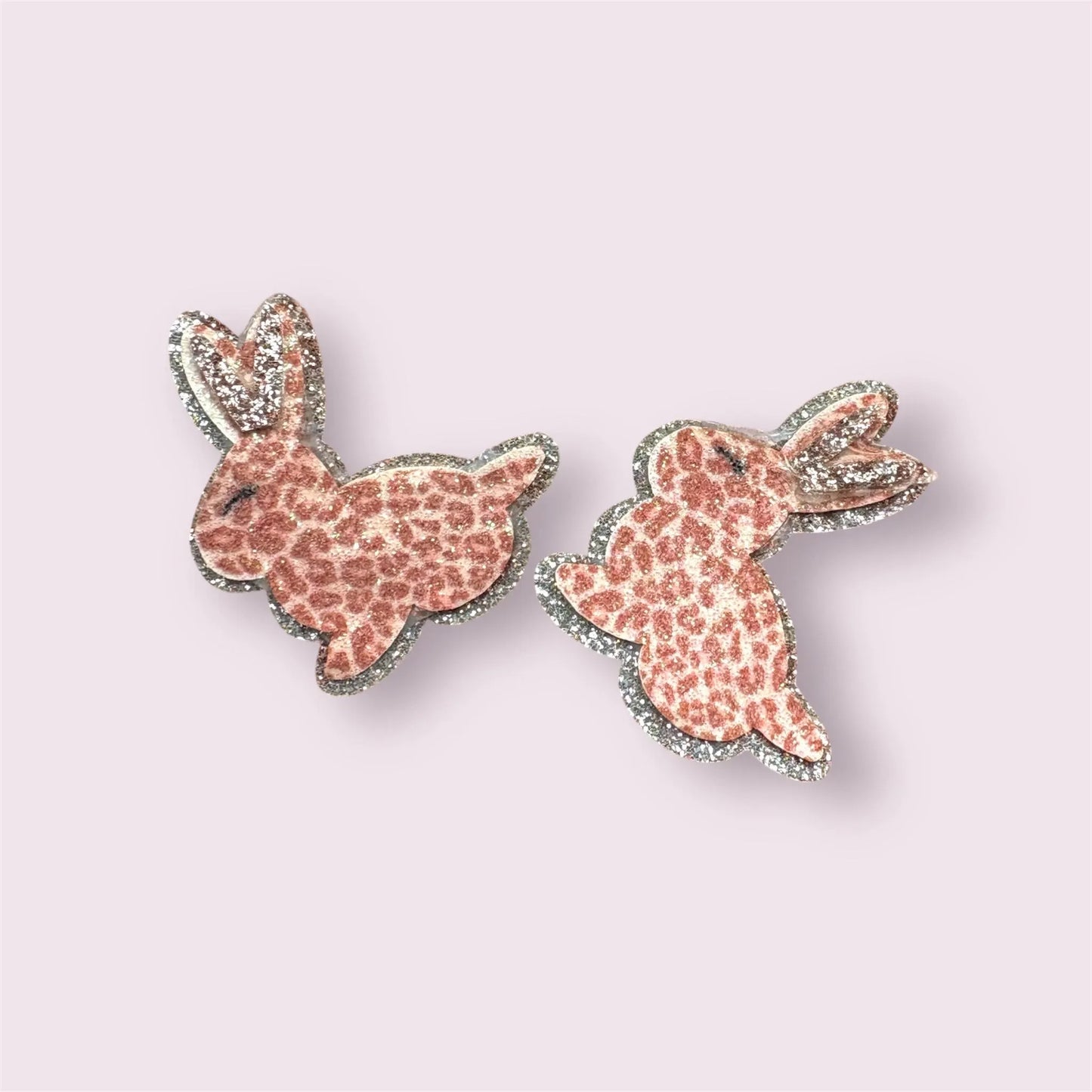 Rabbit applique, animal print 4cm