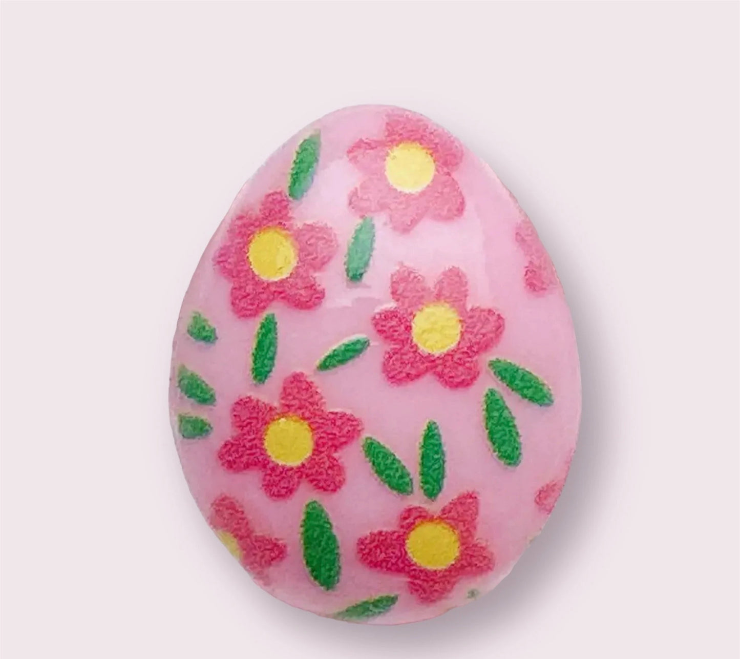 Easter egg cabochon, pink 24mm