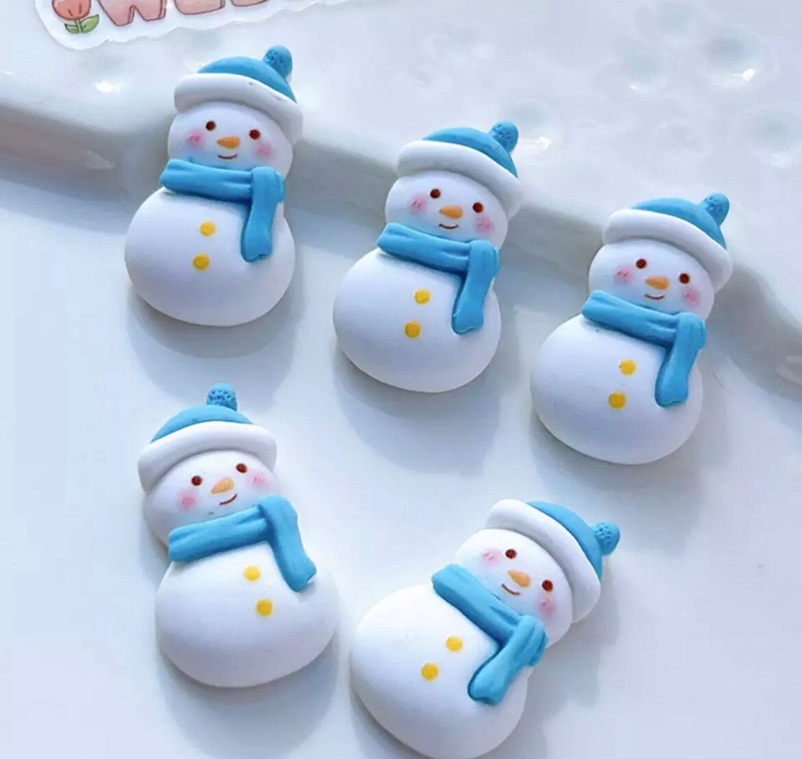 snowman cabochons, 35mm