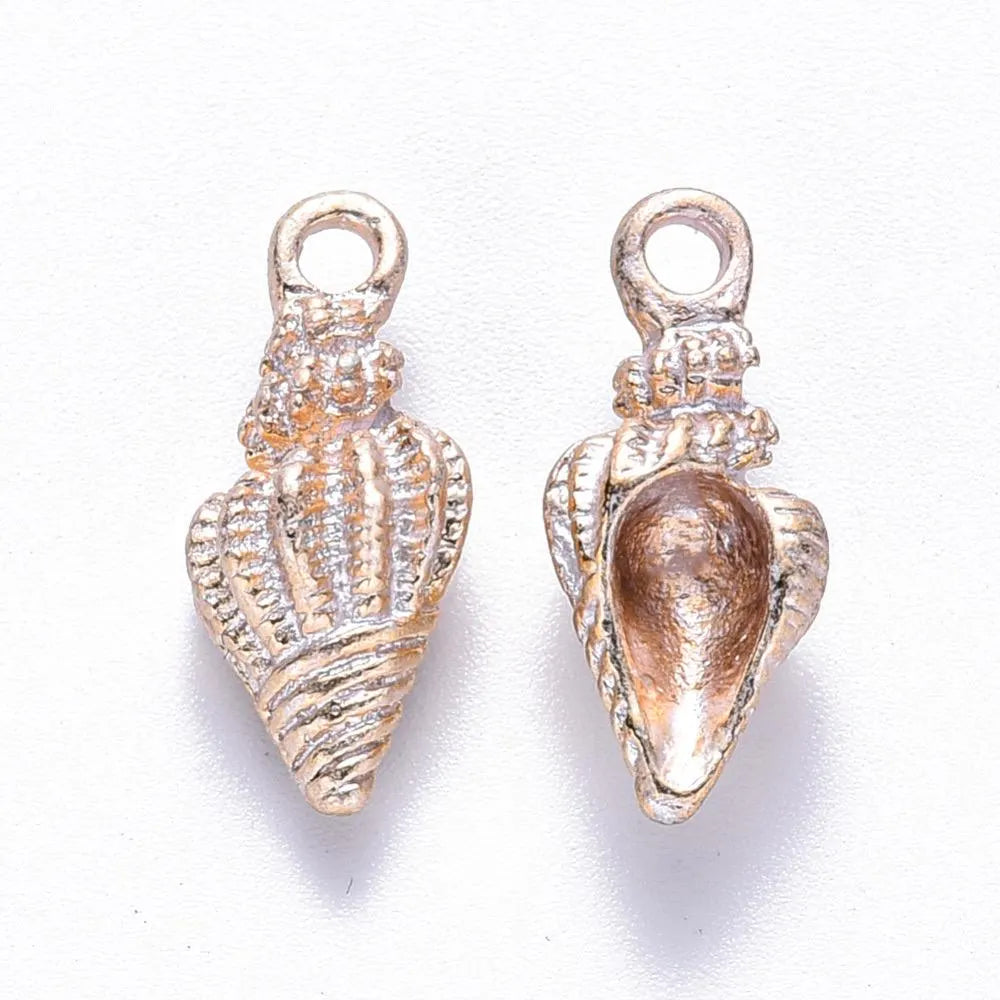Spiral shell charm, 19mm