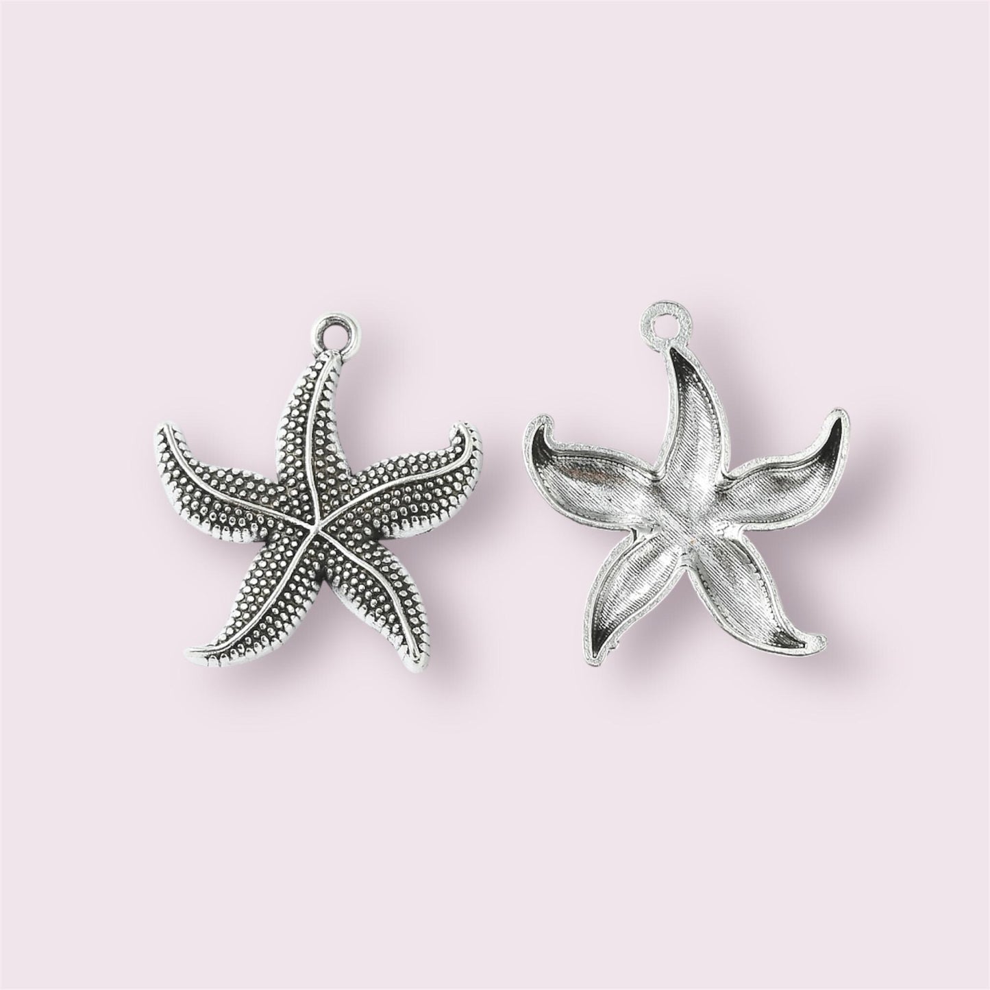 Starfish charms, Tibetan style, 26mm