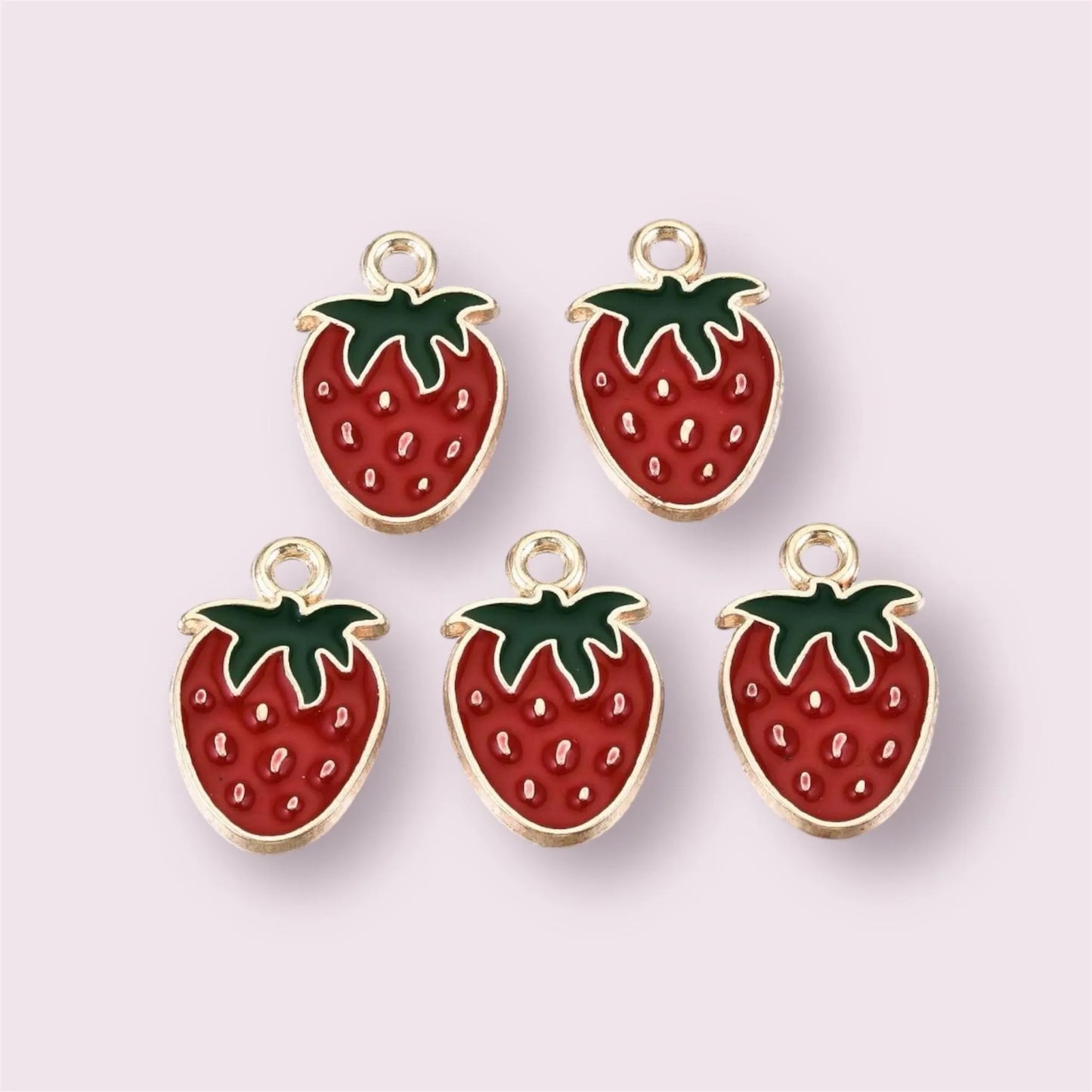 Strawberry charms, 18mm