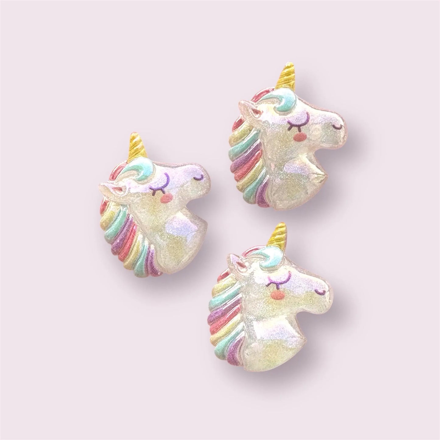 Unicorn cabochons, 25mm