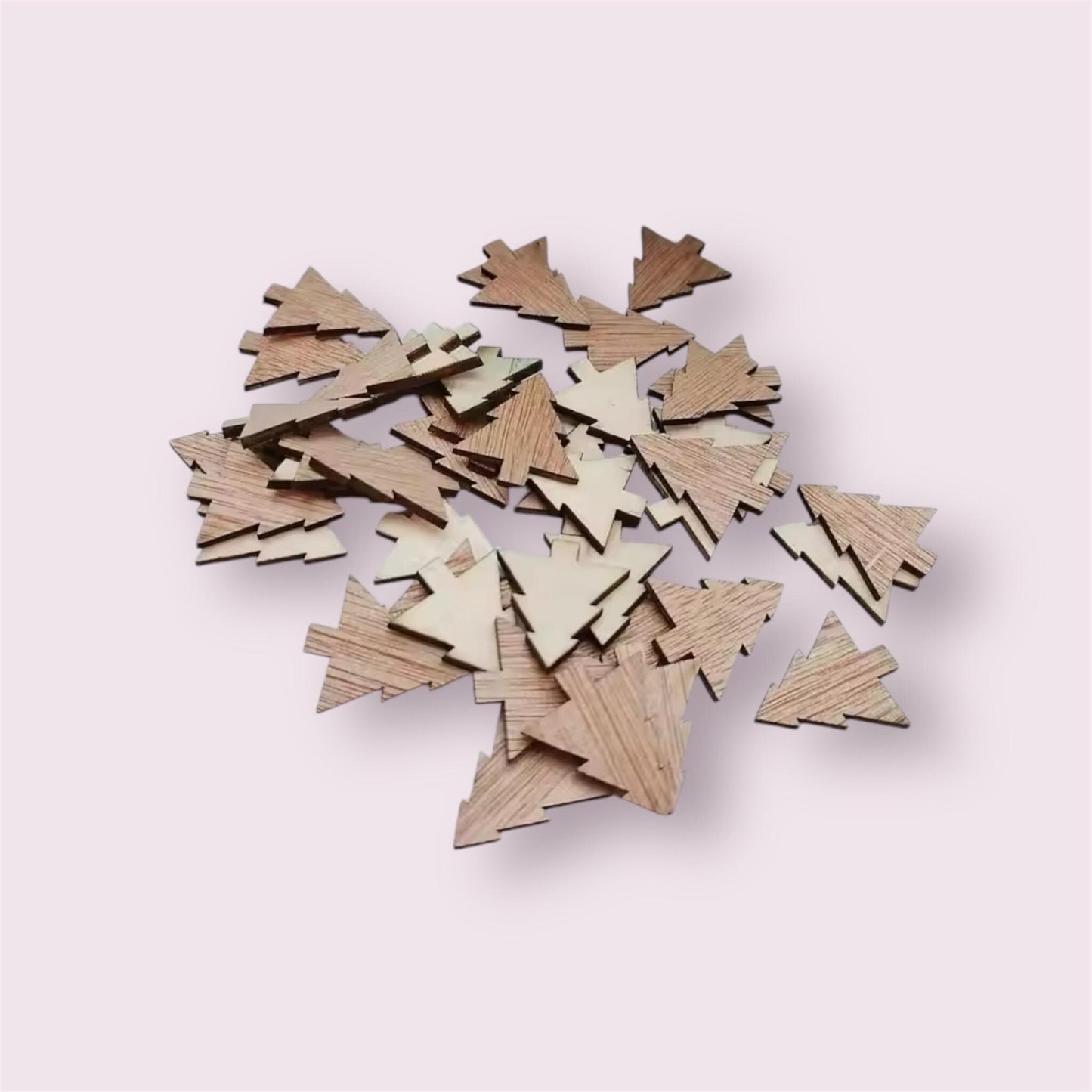 wooden tree shapes, 25mm
