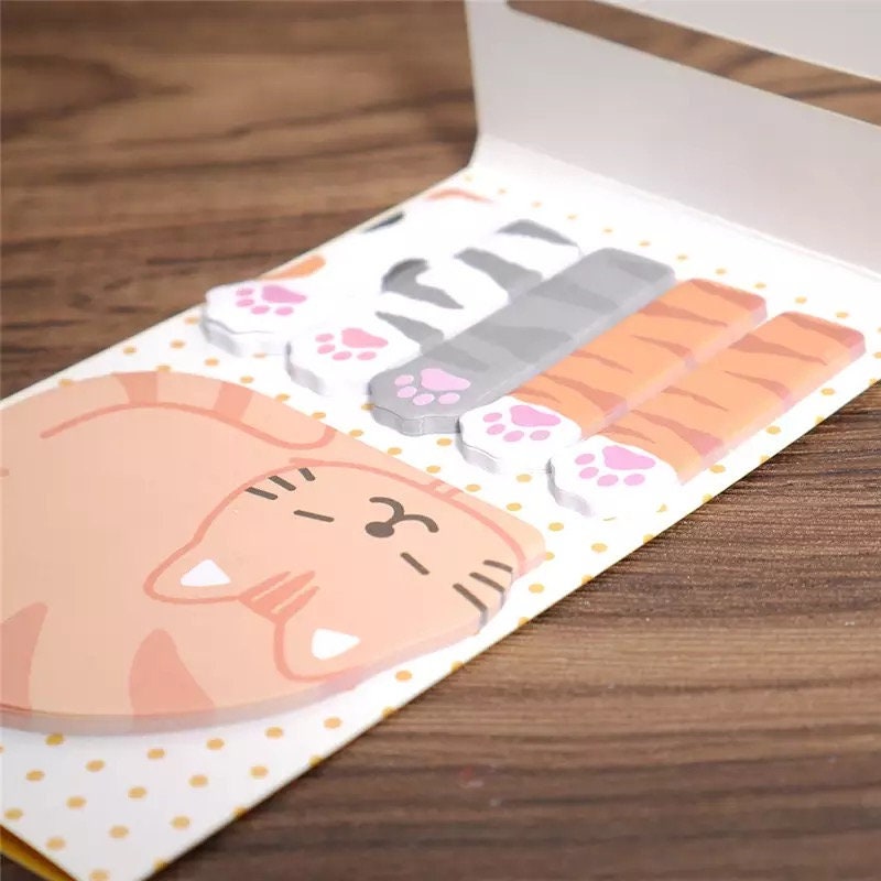 Cat sticky notes memo pad