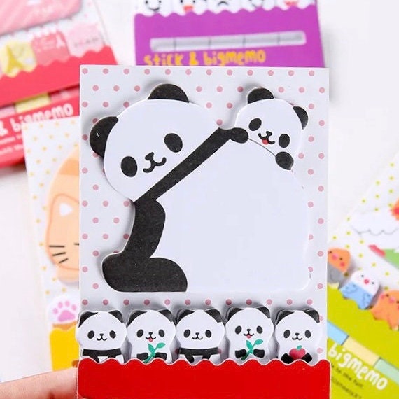 Panda sticky notes memo pad