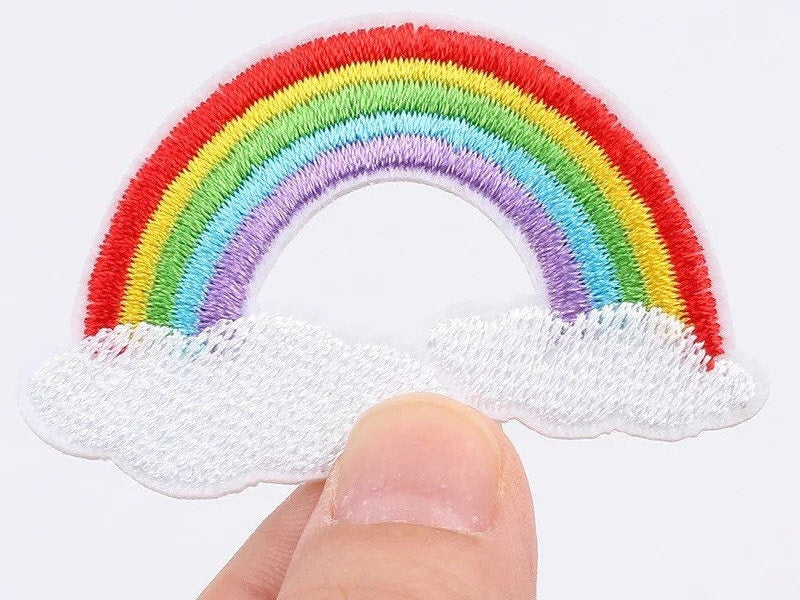 Rainbow iron on patch