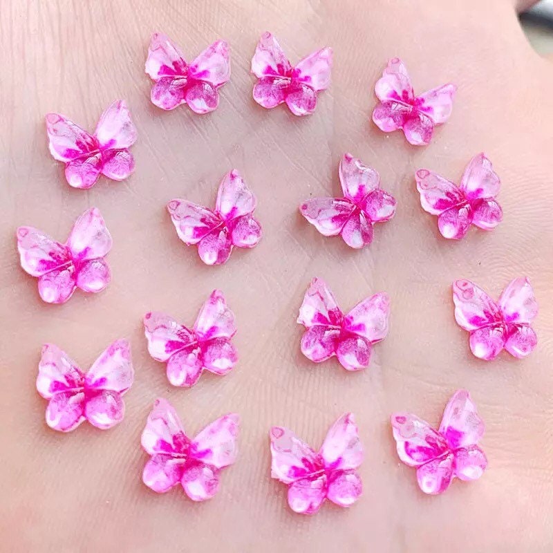 Butterfly resin embellishments, 10mm