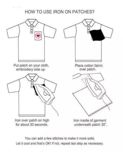 Butterfly patch, royal blue