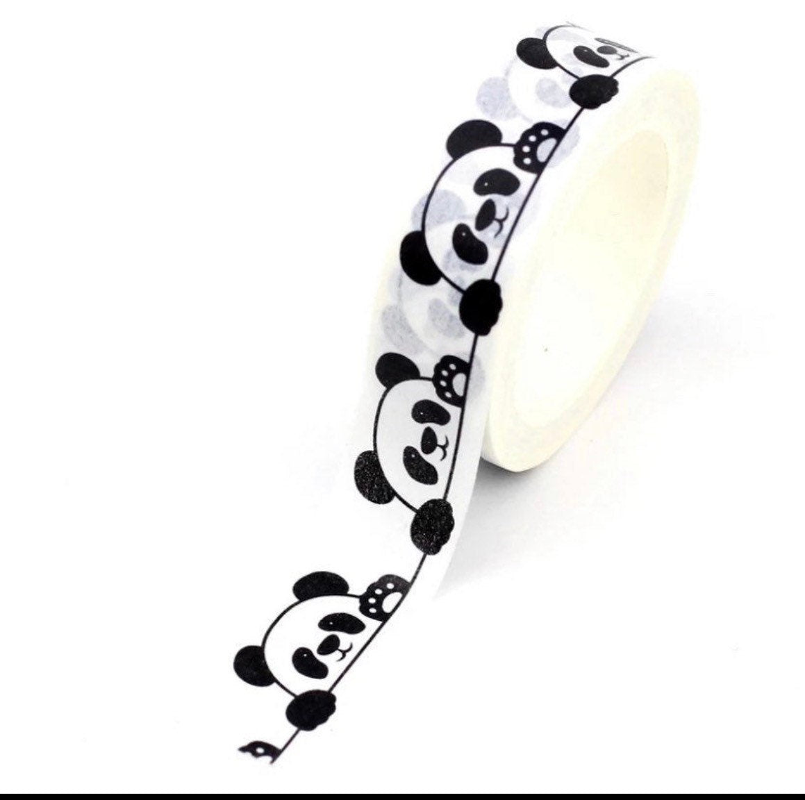 Panda Washi tape roll, 10m single sided