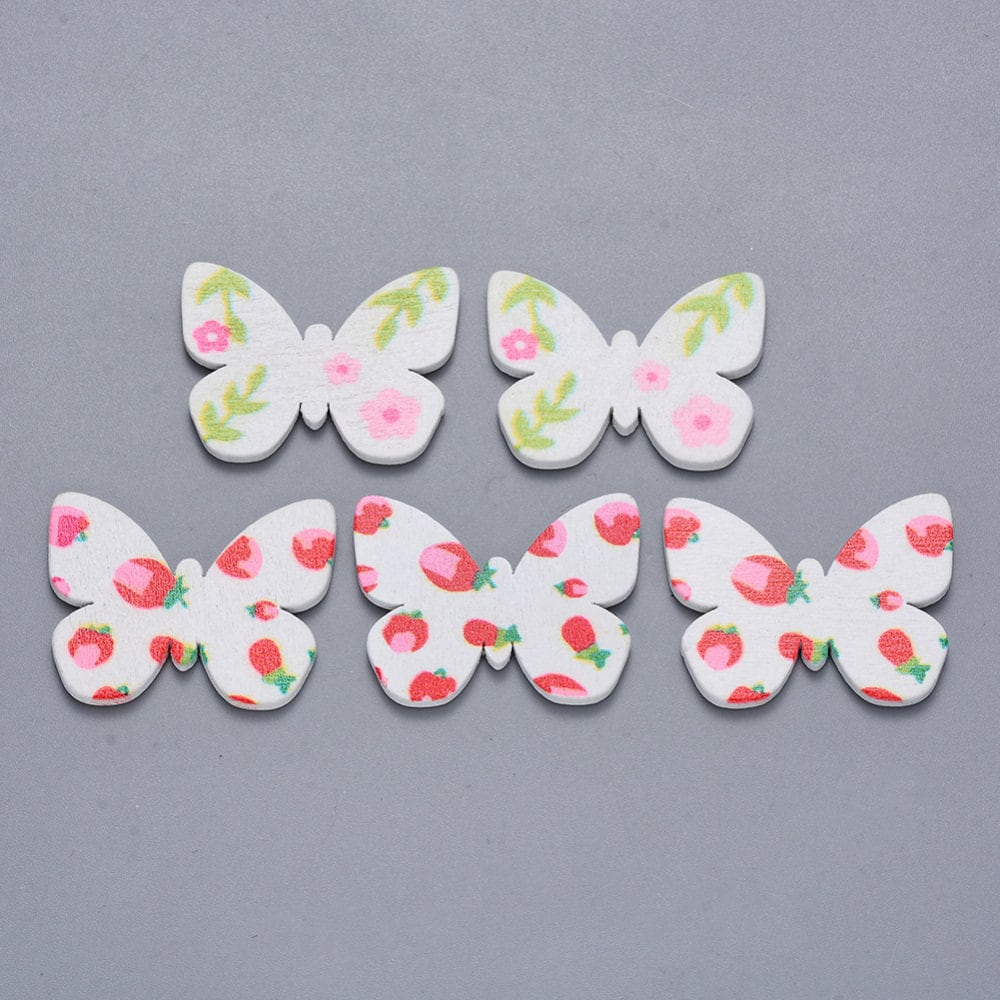 patterned wooden butterfly