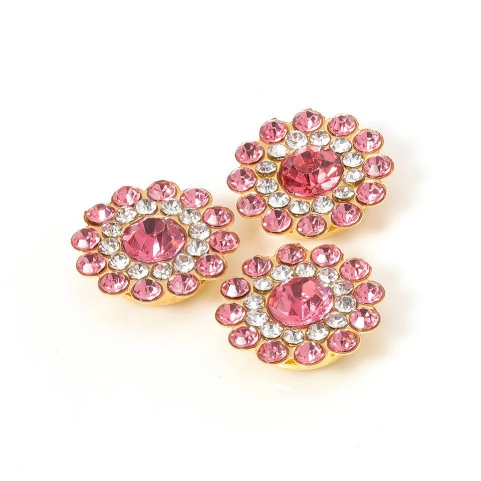 Round rhinestone effect cabochons, 14mm acrylic