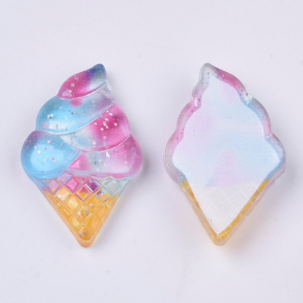 Ice cream resin embellishments, 34mm