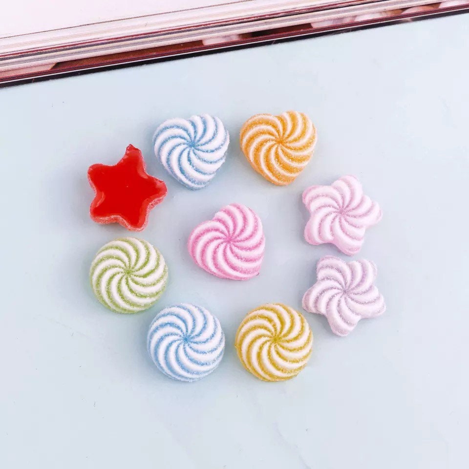 Sweets resin embellishments, 16mm
