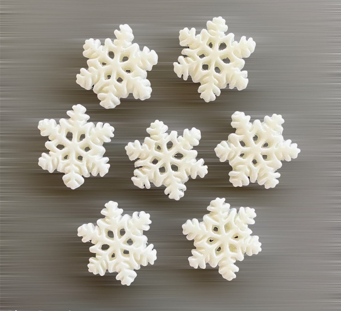 Snowflake cabochons, 20mm