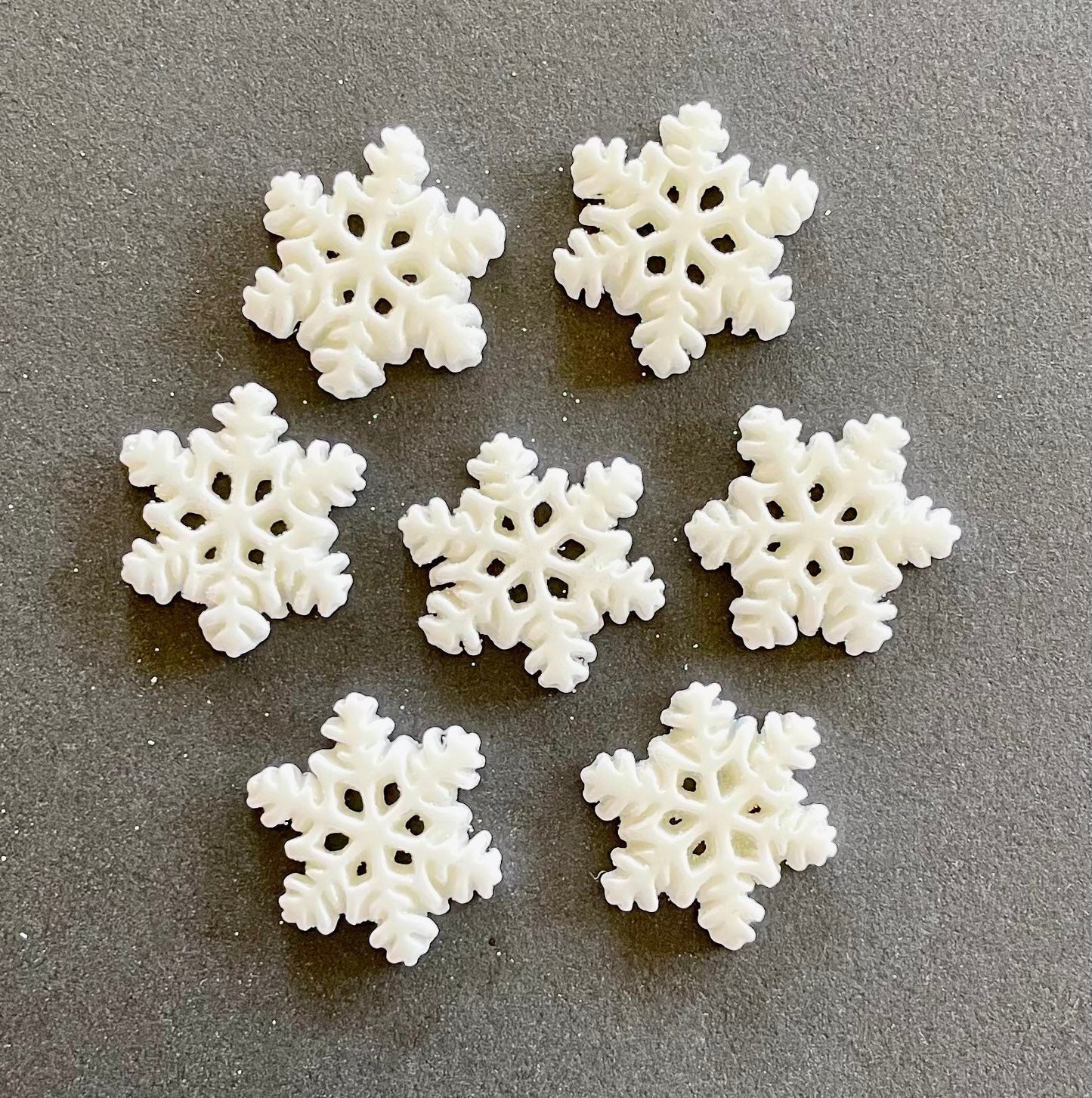 Snowflake cabochons, 20mm
