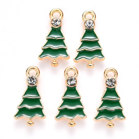 Christmas tree charms, 21mm