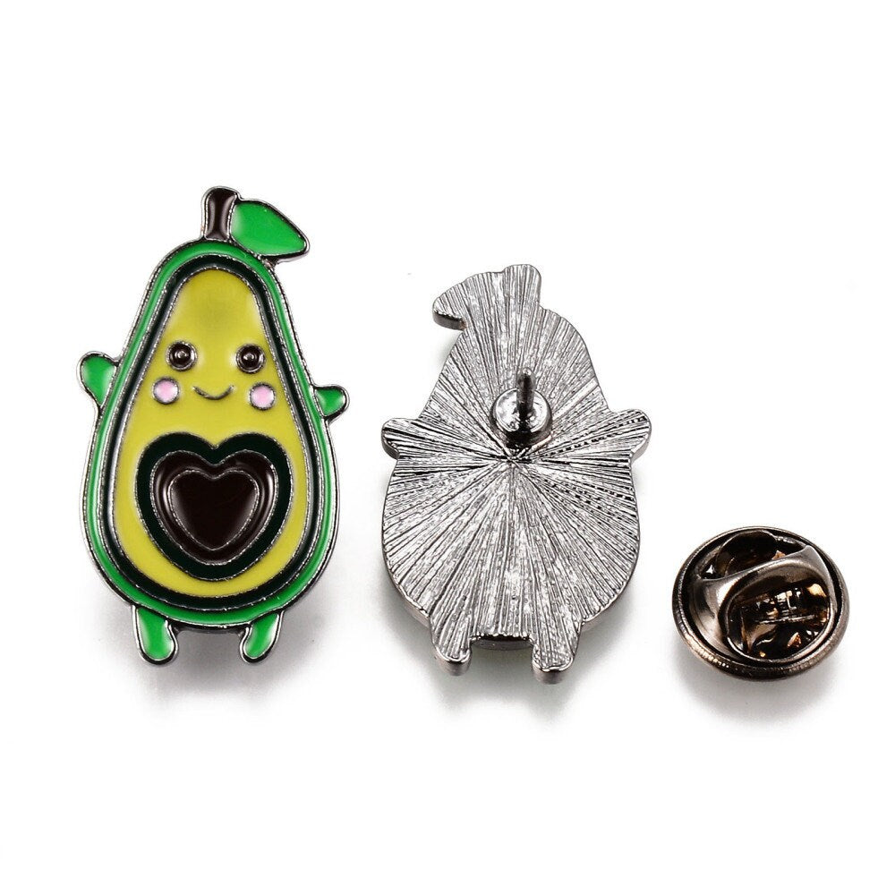 avocado enamel pin badge