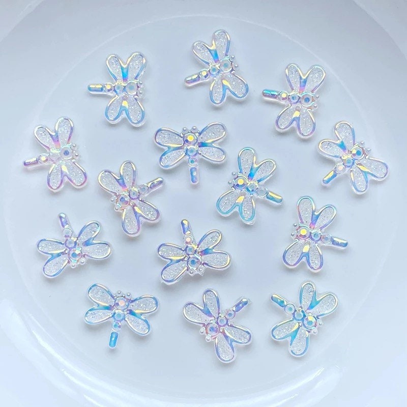 Dragonfly embellishments, 12mm