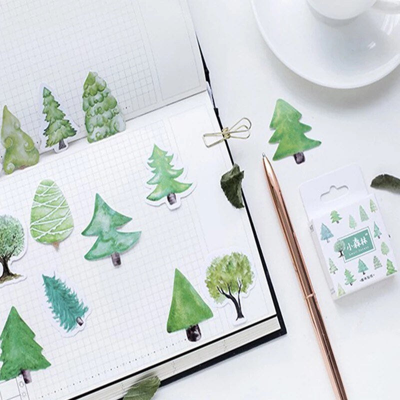 Christmas tree stickers, paper craft stickerss