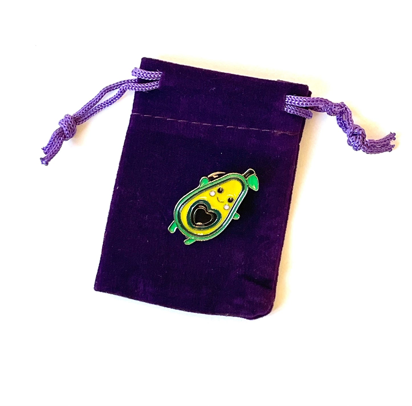avocado enamel pin badge