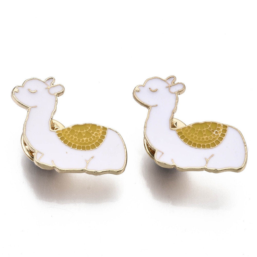 Llama enamel pin badge,