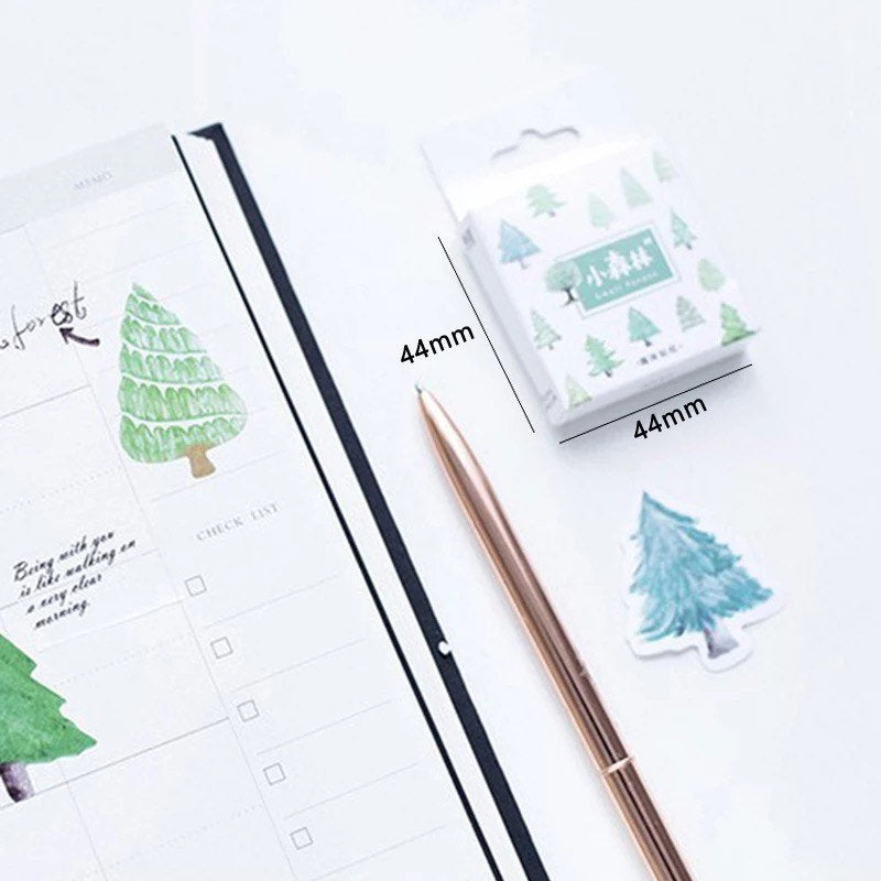 Christmas tree stickers, paper craft stickerss