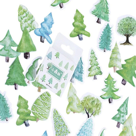 Christmas tree stickers, paper craft stickerss