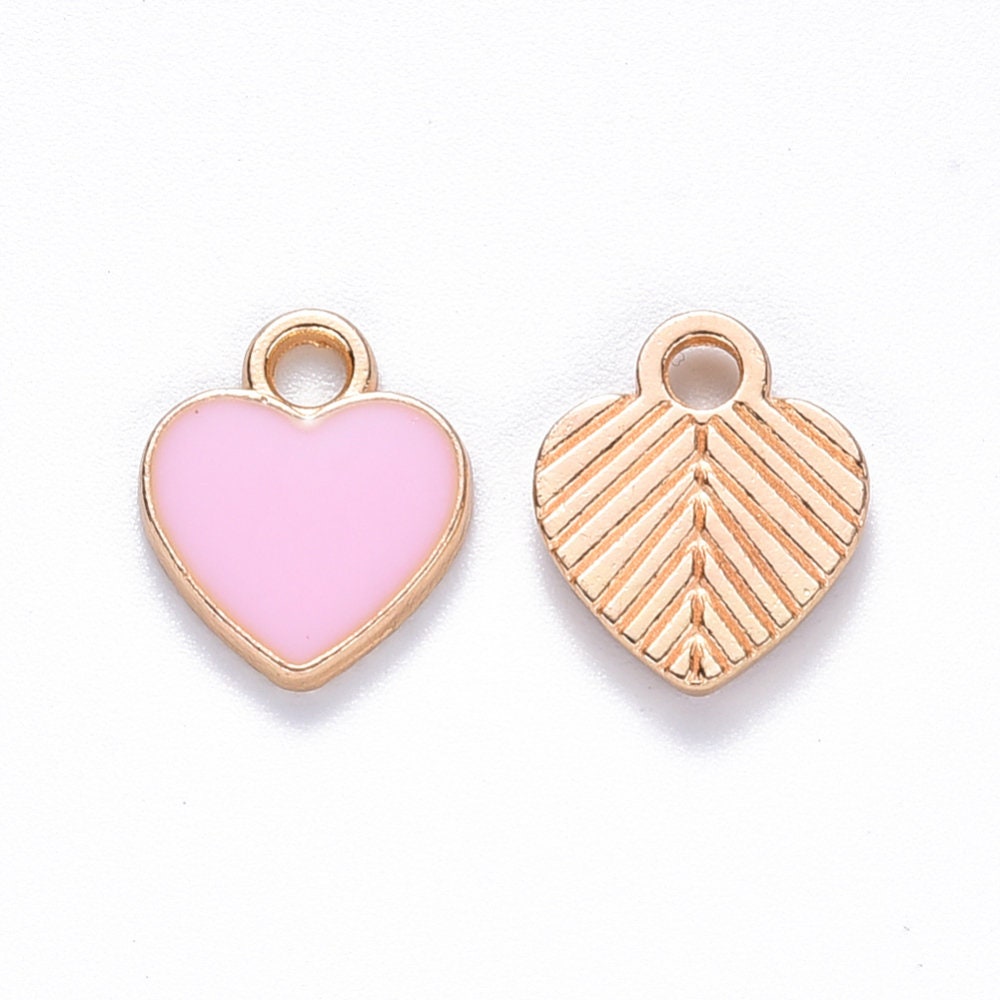 Pink Heart charms