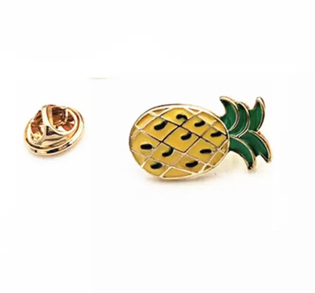 Pineapple enamel pin badge