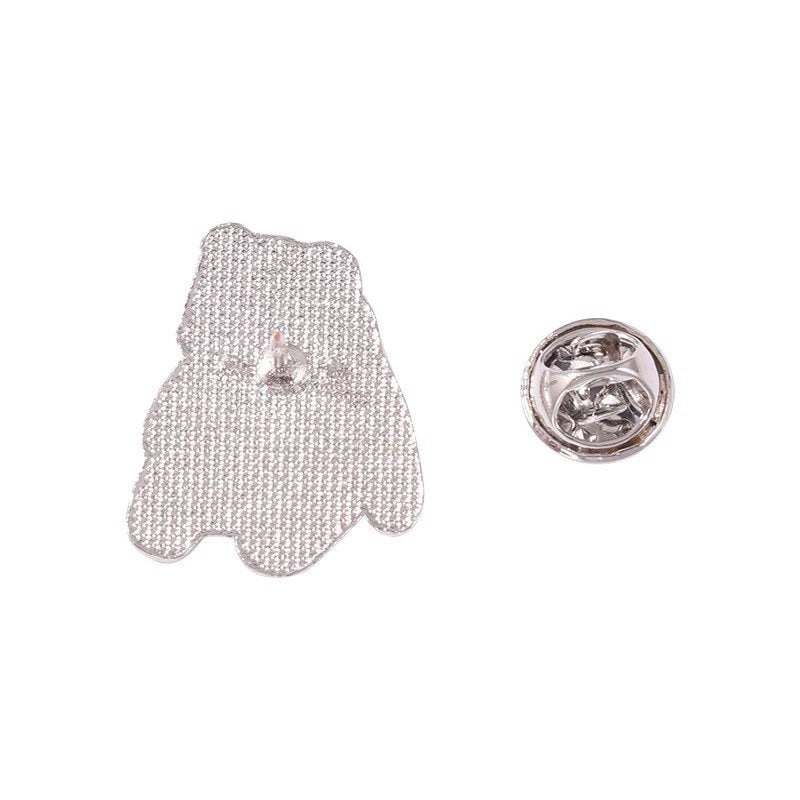Panda on bamboo enamel pin badge