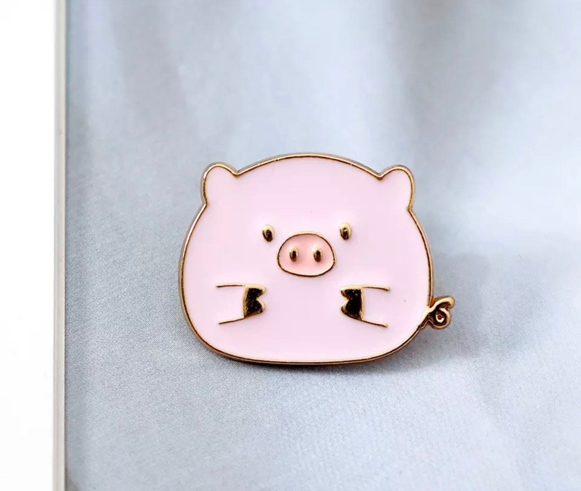 Pig enamel pin badge