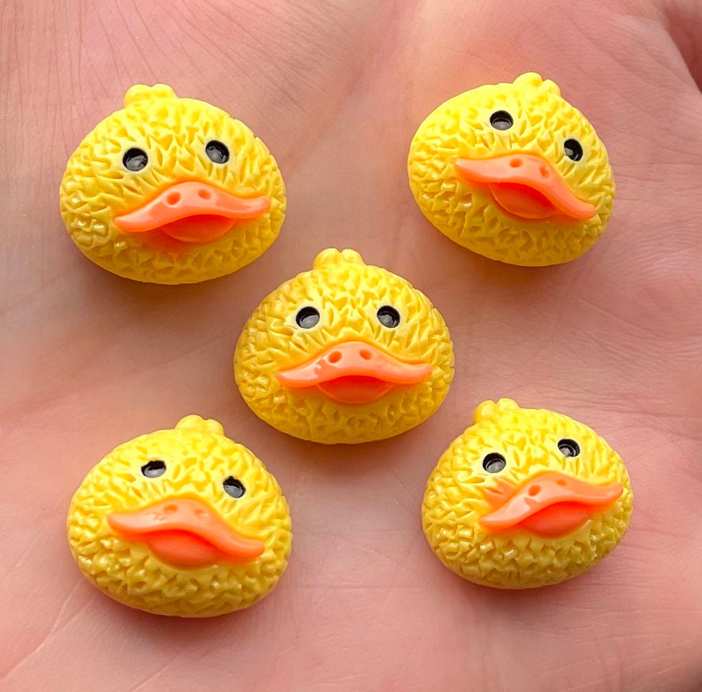Duck yellow resin embellishments, 17mm