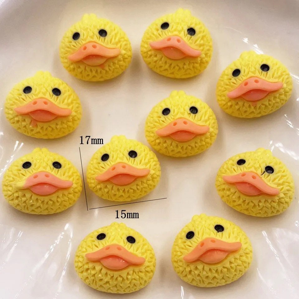 Duck yellow resin embellishments, 17mm