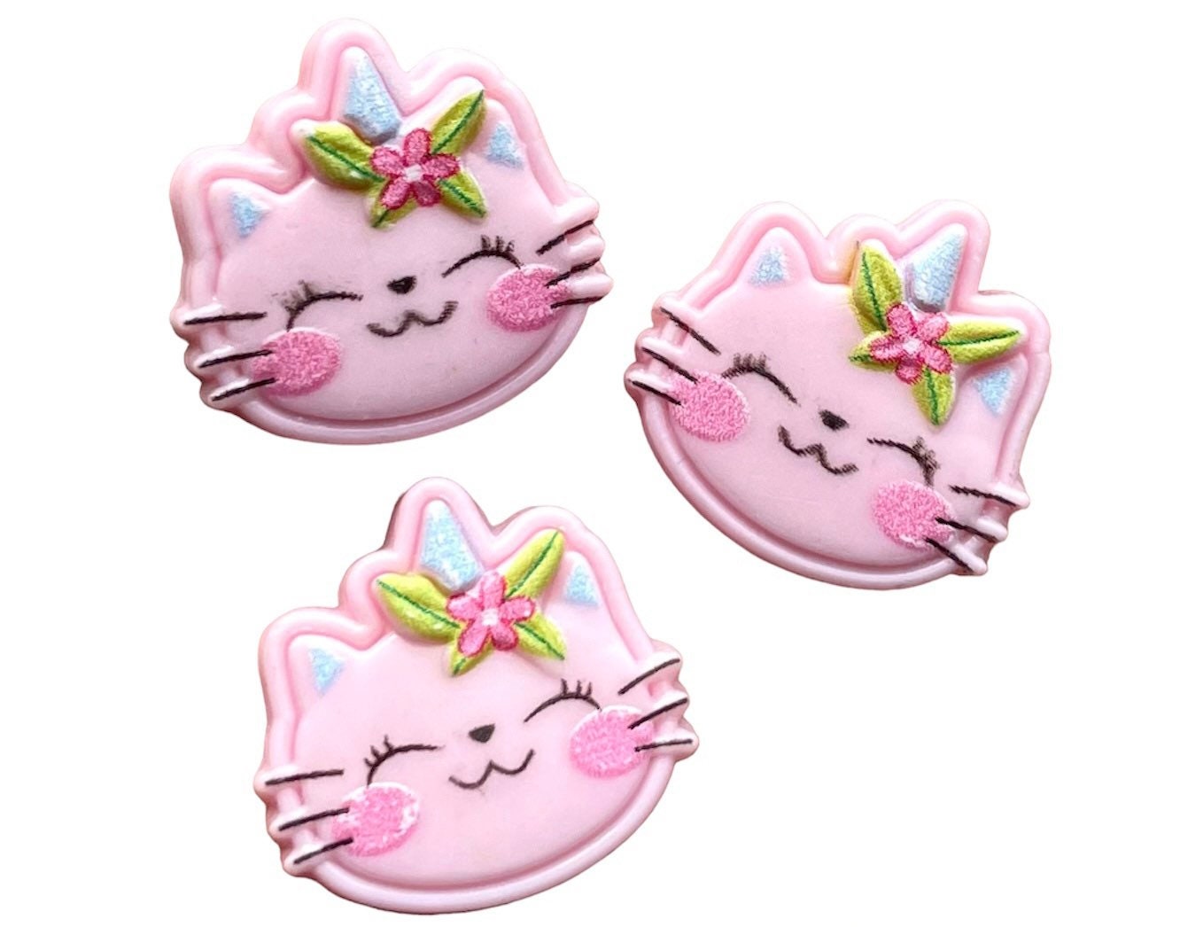 cat resin cabochons, 21mm