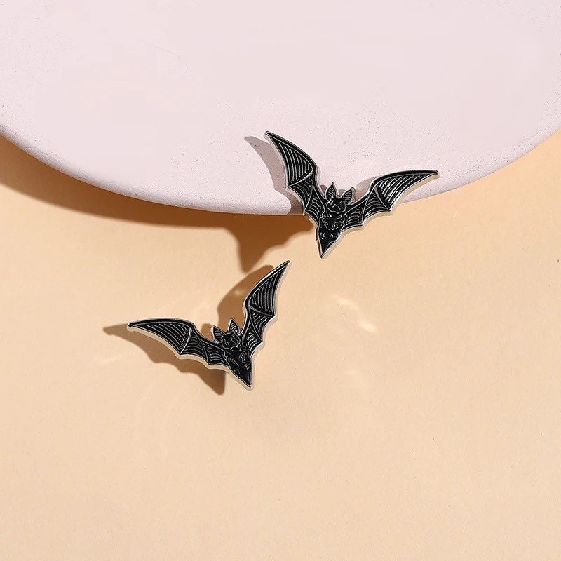 Bat enamel pin badge