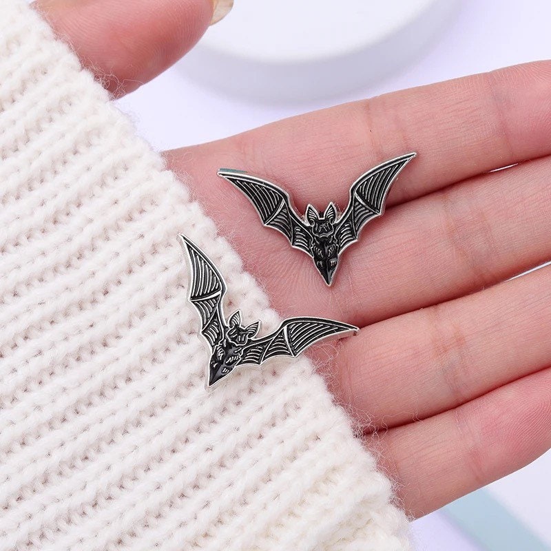 Bat enamel pin badge
