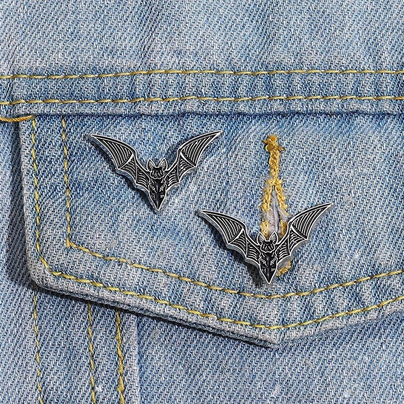 Bat enamel pin badge